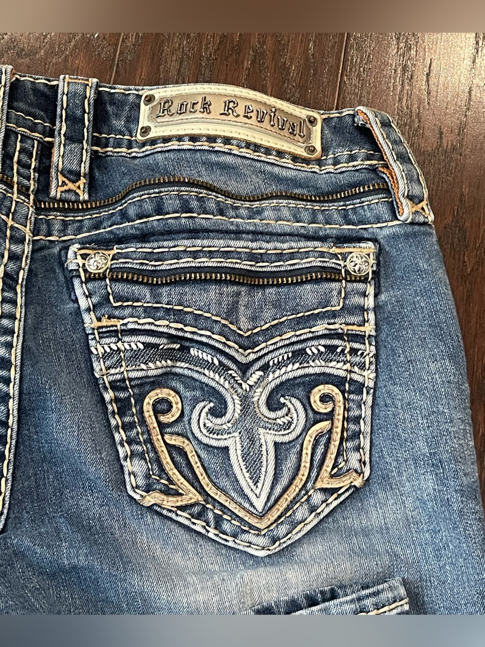 Rock Revival Women Size 29 Tai Dark Wash Boot Cut Jeans - Picture 4 of 13